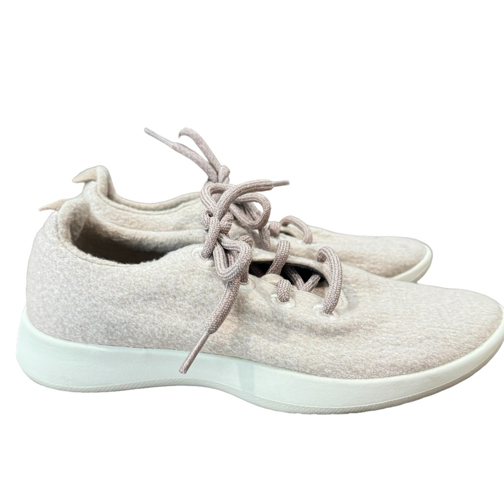 ALLBIRDS womens size 7 pink The Wool Runners lace up sneakers running shoes